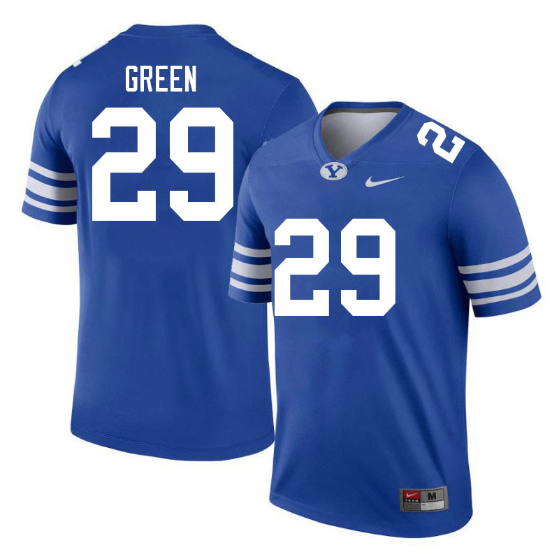 Men #29 Korbyn Green BYU Cougars College Football Jerseys Sale-Royal - Click Image to Close